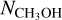 ${N_{{\rm{C}}{{\rm{H}}_3}{\rm{OH}}}}$