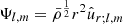 $$ \begin{aligned} \Psi _{l,m}=\bar{\rho }^{\frac{1}{2}}r^2{\hat{u}}_{r;l,m} \end{aligned} $$
