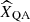 $ {\widehat X}_{\mathrm{QA}} $