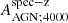$ A_{\mathrm{AGN;4000}}^{\mathrm{spec-z}} $