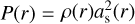 $P(r)=\rho (r)a_{\rm{s}}^2(r)$