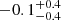 $ -0.1 ^{+0.4}_{-0.4} $