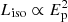 $ L_{\mathrm{iso}} \propto E_{\mathrm{p}}^{2} $