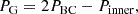$$ \begin{aligned} P_{\rm G}=2 P_{\rm BC}-P_{\rm inner}, \end{aligned} $$