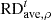 $ \mathrm{RD}_{\mathrm{ave},\rho}^{t} $