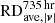$ \mathrm{RD}_{\mathrm{ave},\left|\boldsymbol{v}\right|}^{735\,\mathrm{hr}} $