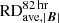 $ \mathrm{RD}_{\mathrm{ave},\left|\boldsymbol{B}\right|}^{82\,\mathrm{hr}} $