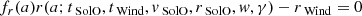 $$ \begin{aligned} f_r(a)r(a;t_{\text{ SolO}},t_{\text{ Wind}},v_{\text{ SolO}},r_{\text{ SolO}},w,\gamma )-r_{\text{ Wind}}=0 \end{aligned} $$