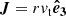 $$ \begin{aligned} \boldsymbol{J} = r v_{\rm t} \boldsymbol{\hat{e}_{\rm 3}} \end{aligned} $$