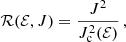 $$ \begin{aligned} \mathcal{R} (\mathcal{E} , J ) = \frac{J^2}{J^2_{\rm c} (\mathcal{E} )} \, , \end{aligned} $$