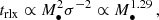 $$ \begin{aligned} t_{\rm rlx} \propto M_\bullet ^2 \sigma ^{-2} \propto M_\bullet ^ {1.29} \, , \end{aligned} $$