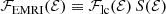 $$ \begin{aligned} \mathcal{F} _{\rm EMRI}(\mathcal{E} ) \equiv \mathcal{F} _{\rm lc}(\mathcal{E} ) \, S(\mathcal{E} ) \end{aligned} $$