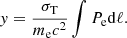 $$ \begin{aligned} { y} = \frac{\sigma _{\rm T}}{m_{\rm e} c^2} \int P_{\rm e} \mathrm{d} \ell . \end{aligned} $$