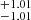 $ _{-1.01}^{+1.01} $