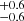 $ _{-0.6}^{+0.6} $