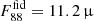 $ F_{88}^{\mathrm{fid}}= 11.2\,{{\upmu}} $