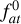 $f_{{\rm{at}}}^0$