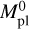 $M_{{\rm{pl}}}^0$