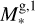 $M_*^{{\rm{g}},1}$