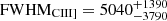 $ \mathrm{FWHM_{CIII]}} = 5040^{+1390}_{-3790} $