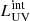 $ L_{\mathrm{UV}}^{\mathrm{int}} $