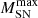 $ M_{\mathrm{SN}}^{\mathrm{max}} $