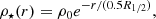 $$ \begin{aligned} \rho _\star (r) = \rho _{0} e^{-r/(0.5R_{1/2})}, \end{aligned} $$