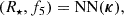 $$ \begin{aligned} (R_\star , f_5) = \mathrm{NN}(\boldsymbol{\kappa }), \end{aligned} $$