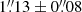 $ 1{{\overset{\prime\prime}{.}}}13 \pm 0{{\overset{\prime\prime}{.}}}08 $