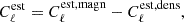 $$ \begin{aligned} C^\mathrm{est} _\ell = C^\mathrm{est, magn} _\ell - C^\mathrm{est, dens} _\ell , \end{aligned} $$