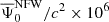 $ \overline{\Psi}^{\mathrm{NFW}}_0/c^2 \times 10^6 $