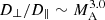 $ D_{\perp}/D_{\parallel} \sim M_{\mathrm{A}}^{3.0} $