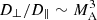 $ D_{\perp}/D_{\parallel} \sim M_{\mathrm{A}}^{3} $