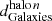 $ d_{\mathrm{Galaxies}}^{\mathrm{halo}\,n} $