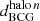 $ d_{\mathrm{BCG}}^{\mathrm{halo}\,n} $