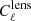 $ C_{\ell}^{\mathrm{lens}} $