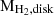 $ \rm M_{H_2,disk} $