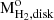 $ \rm M_{H_2,disk}^o $