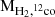 $ \rm M_{H_2,^{12}co} $