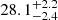 $ 28.1^{+2.2}_{-2.4} $