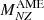 $ M^{\mathrm{AME}}_{N\!Z} $