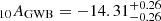 $ _{10}A_{\mathrm{GWB}}=-14.31^{+0.26}_{-0.26} $