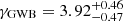 $ \gamma_{\mathrm{GWB}}=3.92_{-0.47}^{+0.46} $