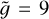 $\mathop \limits^ = 9$