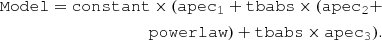 $$ \begin{aligned} \begin{aligned} \mathtt {Model = constant \times (apec_1 + tbabs \times (apec_2 +} \\ \mathtt {powerlaw) + tbabs \times apec_3)} . \end{aligned} \end{aligned} $$