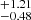 $ _{-0.48}^{+1.21} $