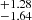 $ _{-1.64}^{+1.28} $