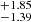 $ _{-1.39}^{+1.85} $