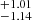 $ _{-1.14}^{+1.01} $