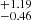 $ _{-0.46}^{+1.19} $